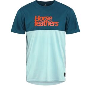 Horsefeathers FURY Pánské cyklistické tričko, světle modrá, velikost