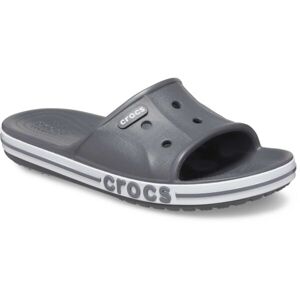 Crocs BAYABAND SLIDE Unisex pantofle, šedá, velikost 48/49