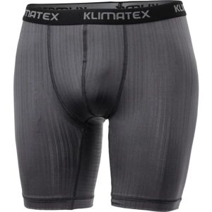 Klimatex BAX LONG Pánské funkční boxerky, tmavě šedá, velikost