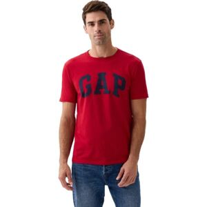 GAP BASIC LOGO Pánské tričko, červená, velikost