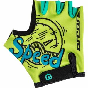 Arcore Dětské cyklistické rukavice Dětské cyklistické rukavice, reflexní neon, velikost 6