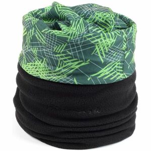 Finmark MULTIFUNKČNÍ ŠÁTEK S FLÍSEM Multifunkční šátek s fleecem, světle zelená, velikost UNI