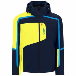 Vist ALVISE Pánská lyžařská bunda, Tmavě modrá,Žlutá,Modrá, velikost XL