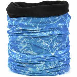 Finmark DĚTSKÝ MULTIFUNKČNÍ ŠÁTEK Dětský multifunkční šátek s fleecem, Modrá,Bílá, velikost