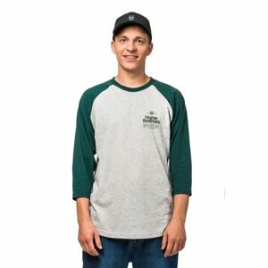 Horsefeathers CLAN LS T-SHIRT Pánské tričko, tmavě zelená, velikost S