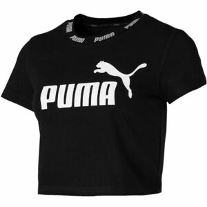 Puma AMPLIFIED CROPPED TEE černá XL - Dámský top