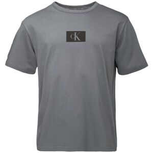 Calvin Klein S/S CREW NECK Pánské triko, tmavě šedá, velikost
