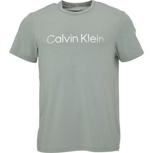 Calvin Klein S/S CREW NECK Pánské triko na spaní, šedá, velikost