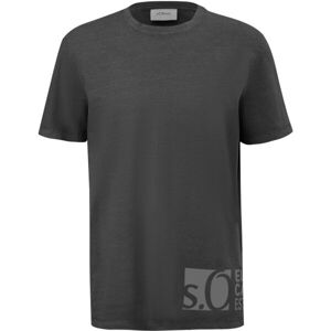 s.Oliver RL T-SHIRT Pánské tričko, tmavě šedá, velikost