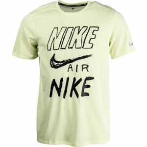 Nike BRTHE RUN TOP SS GX zelená XL - Pánské tričko