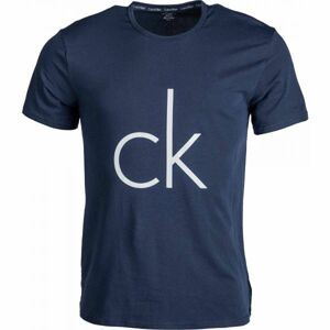 Calvin Klein S/S CREW NECK tmavě modrá XL - Pánské tričko
