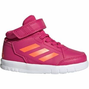 adidas ALTASPORT MID I Dětská volnočasová obuv, Růžová,Oranžová,Bílá, velikost 23