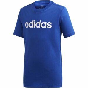 adidas ESSENTIALS LINEAR T-SHIRT Chlapecké triko, Modrá,Bílá, velikost 116