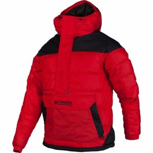 Columbia LODGE PULLOVER JACKET Pánská zimní bunda, červená, veľkosť S