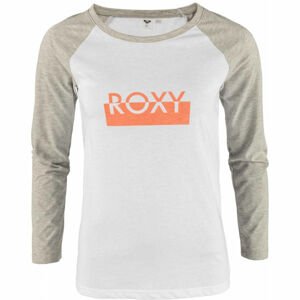 Roxy ABOUT LAST DANCE A Dámské tričko, Bílá,Šedá,Oranžová, velikost XS