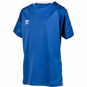 Umbro FRAGMENT JERSEY SS JNR Dětské sportovní triko, Modrá,Bílá, velikost