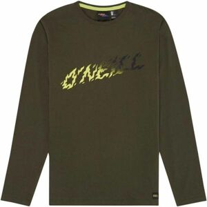 O'Neill LB LEWIS L/SLV T-SHIRT Chlapecké tričko s dlouhým rukávem, Khaki,Žlutá,Černá, velikost 128