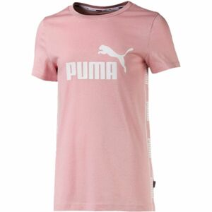 Puma AMPLIFIED TEE G růžová 128 - Dívčí sportovní triko