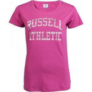 Russell Athletic S/S CREW NECK TEE SHIRT růžová XS - Dámské triko