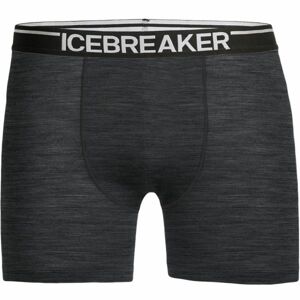 Icebreaker ANTOMICA BOXERS Pánské funkční boxerky, Tmavě šedá,Bílá, velikost S
