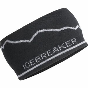 Icebreaker HEADBAND MT COOK černá UNI - Čelenka z merina