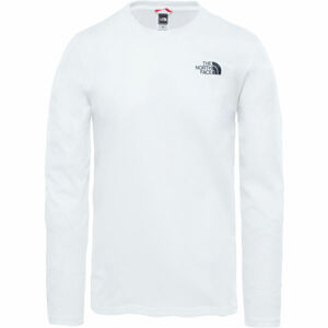The North Face L/S EASY TEE Pánské tričko, bílá, velikost M