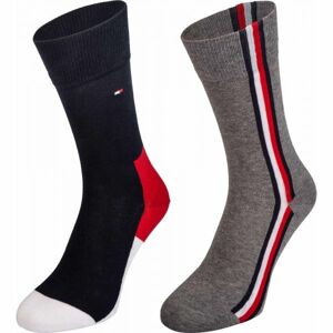 Tommy Hilfiger MEN ICONIC HIDDEN SOCK 2P Pánské ponožky, černá, velikost 39-42