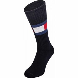 Tommy Hilfiger JEANS FLAG 1P Pánské ponožky, černá, velikost 39-42