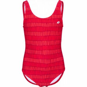 Lotto AZURA Dívčí jednodílné plavky, Červená,Bílá, velikost 140-146