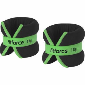 Fitforce ANKLE 2 x 1,0 KG Závaží na kotníky, černá, veľkosť OS
