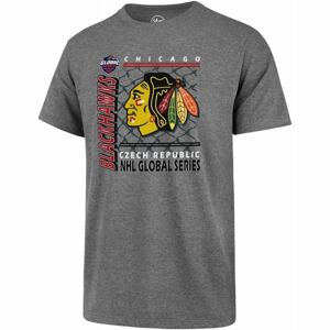 47 Chicago Blackhawks '47 CLUB TEE Pánské triko, Tmavě šedá,Mix, velikost