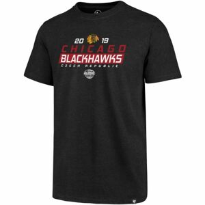 47 Chicago Blackhawks '47 CLUB TEE Pánské triko, Černá,Mix, velikost