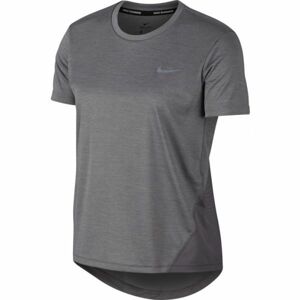 Nike MILER TOP SS W Dámské běžecké tričko, Šedá, velikost M
