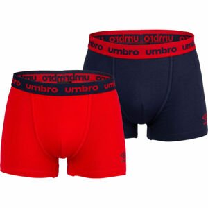 Umbro BOXER SHORTS 2 PACK červená XXL - Pánské boxerky