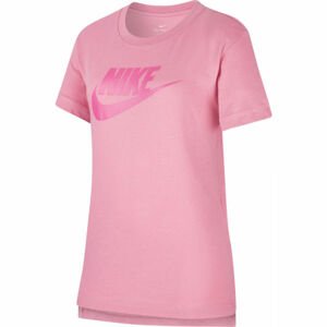 Nike NSW TEE DPTL BASIC FUTURA G růžová L - Dívčí tričko