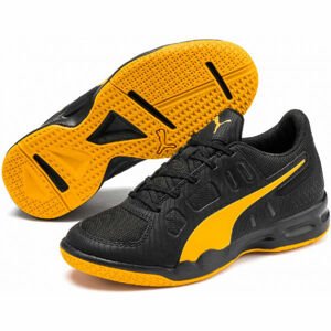 Puma AURIZ JR Juniorská volejbalová obuv, černá, velikost 35.5