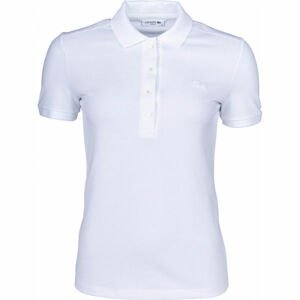 Lacoste SHORT SLEEVE POLO Dámské polo tričko, Bílá, velikost XS