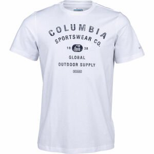 Columbia M PATH LAKE GRAPHIC TEE bílá 2xl - Pánské triko