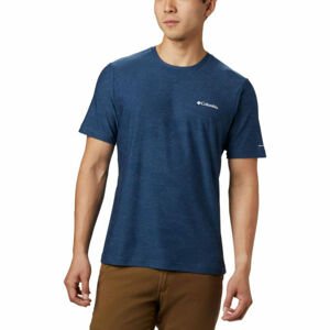Columbia MAXTRAIL™ SS CAMO TEE Pánské triko, tmavě modrá, veľkosť S