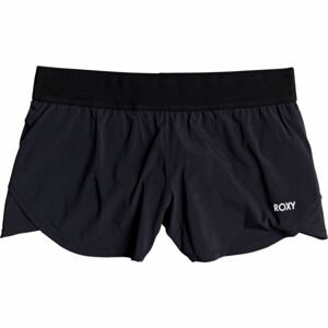 Roxy SUNNY TRACKS SHORT 2 Dámské šortky, Černá,Bílá, velikost L