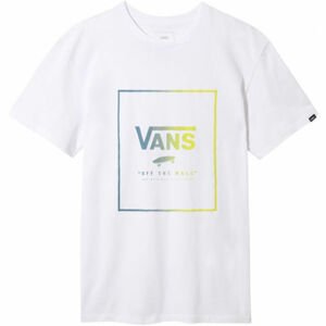 Vans MN PRINT BOX Pánské tričko, Bílá,Šedá,Žlutá, velikost XL