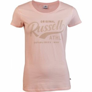 Russell Athletic ORIGINAL S/S CREWNECK TEE SHIRT Dámské tričko, Růžová, velikost M