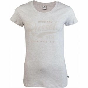 Russell Athletic ORIGINAL S/S CREWNECK TEE SHIRT Dámské tričko, Šedá, velikost S