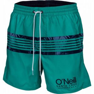 O'Neill PM CALI STRIPE SHORTS tmavě zelená XS - Pánské šortky do vody