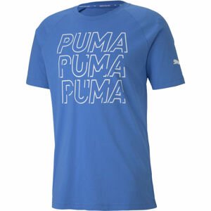 Puma MODERN SPORTS LOGO TEE Pánské triko, Modrá,Bílá, velikost M