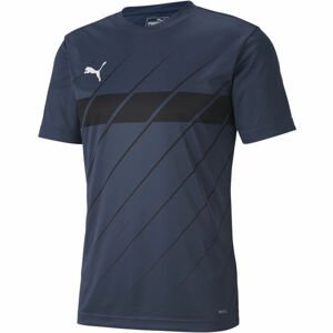 Puma FTBL PLAY GRAPHIC SHIRT Pánské triko, Tmavě modrá,Černá,Bílá, velikost