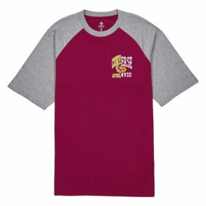 Converse Pánské tričko Pánské tričko, vínová, velikost XL