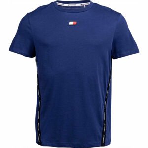 Tommy Hilfiger TAPE TOP Pánské tričko, tmavě modrá, velikost M