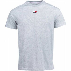 Tommy Hilfiger CHEST LOGO TOP šedá XL - Pánské tričko