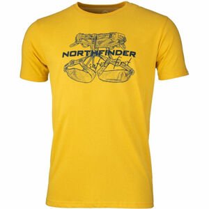 Northfinder DEWIN Pánské triko, žlutá, velikost S